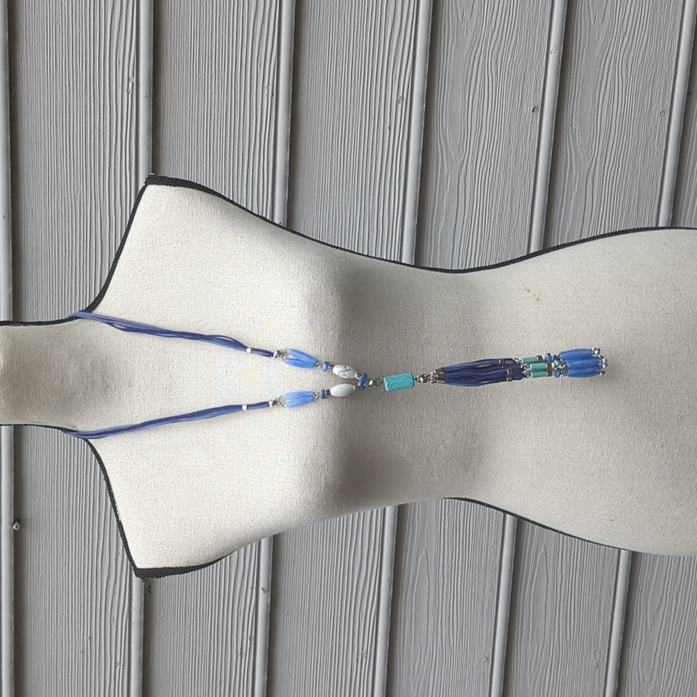 NWT Tanya Creations Beaded Tassel Necklace